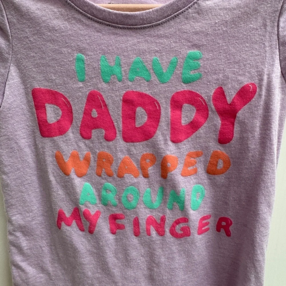 The Children's Place 3T I Have Daddy Wrapped Around My Finger Short Sleeve Tee
